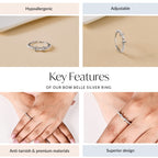 Bow Belle Silver Ring