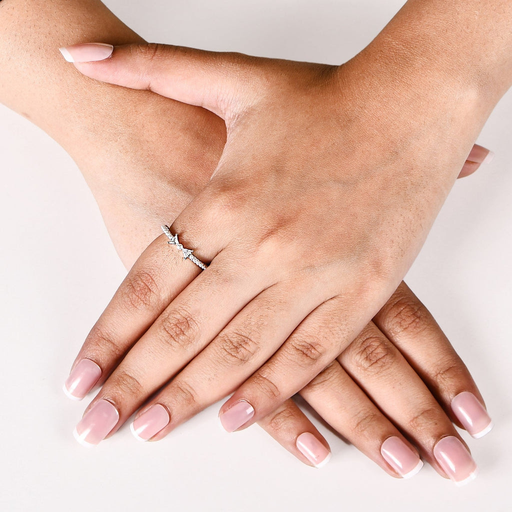 Bow Belle Silver Ring