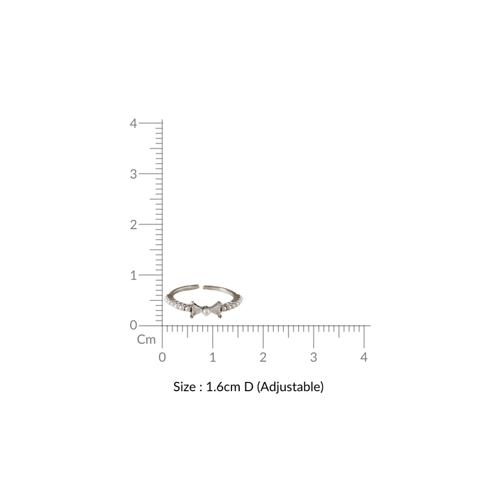 Bow Belle Silver Ring