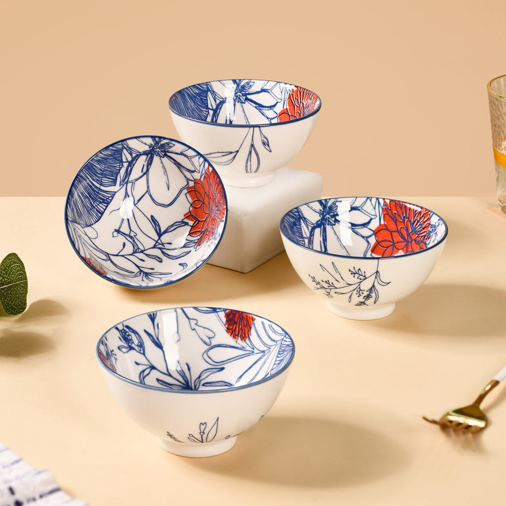 Contemporary Snack Bowls Set Of 4 300ml