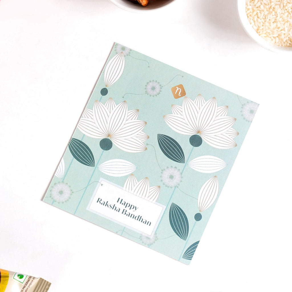 Beaded Bracelet Rakhi Gift Hamper Set Of 5 With Box And Card