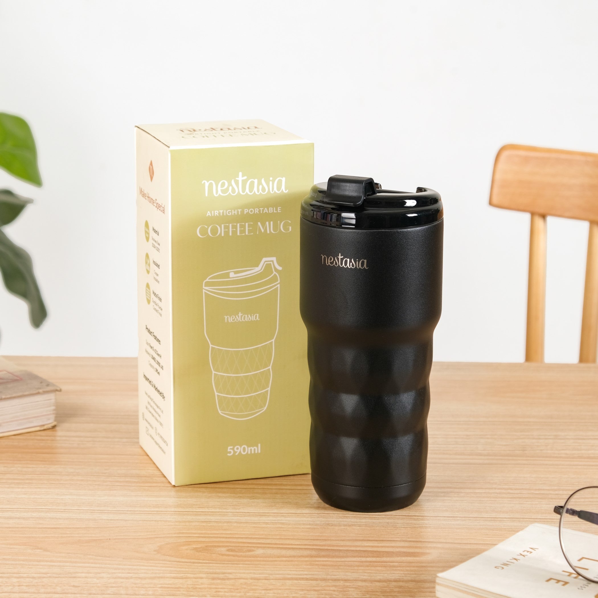Brewster Grande Insulated Travel Tumbler Black Noir 590ml