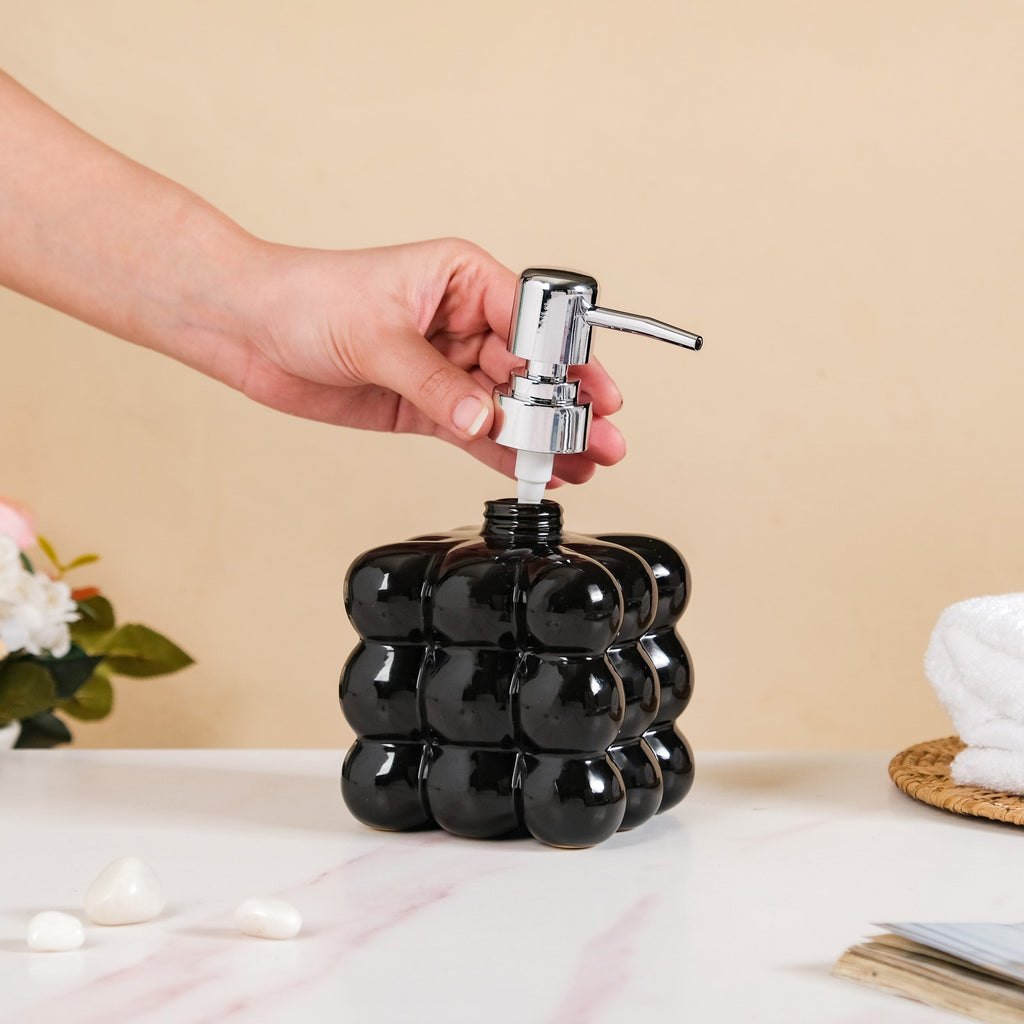 Bubble Cube Liquid Dispenser Black 520ml