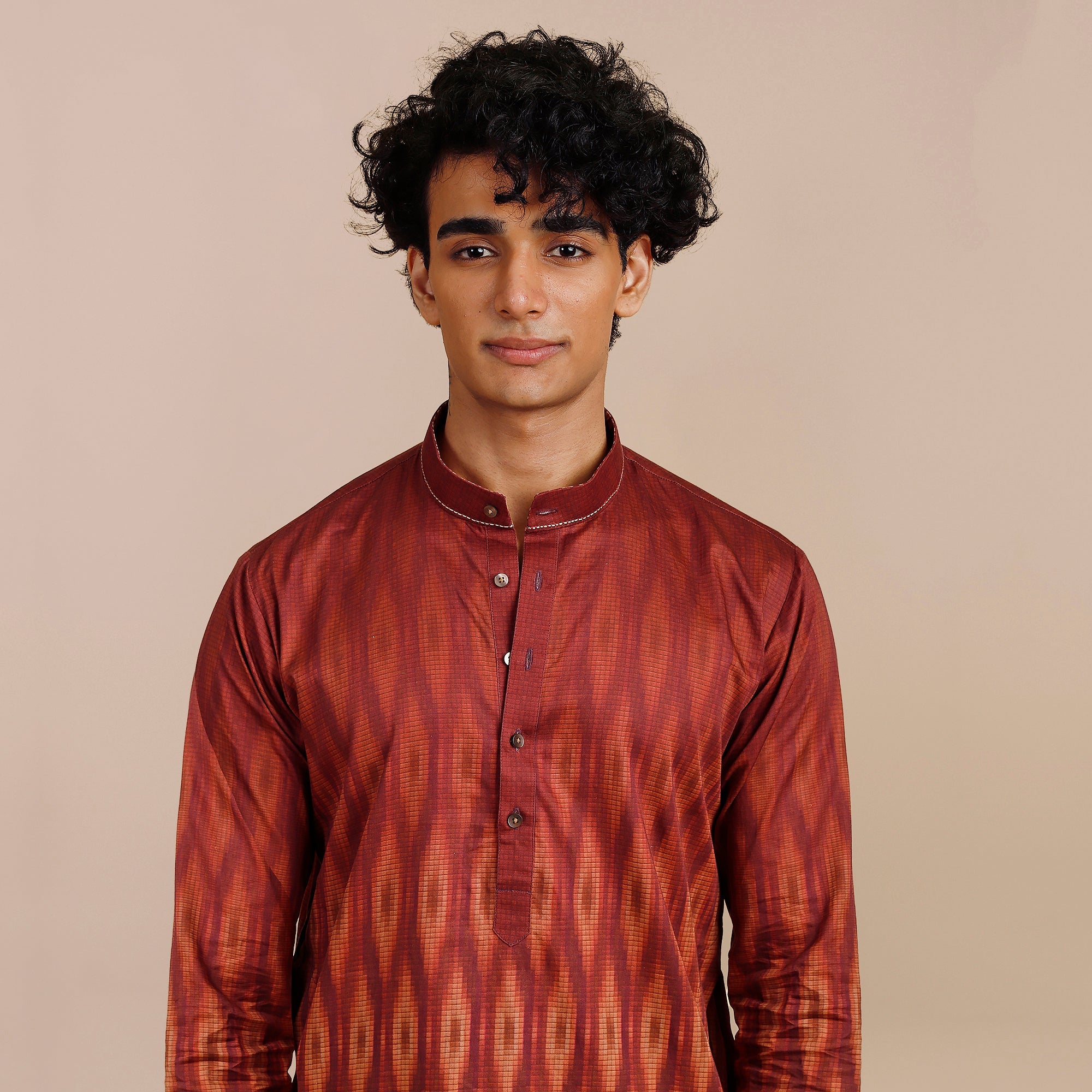 Burgundy Red Kurta | SATT