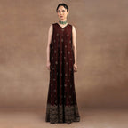 Burgundy Sheer Dress | EAST