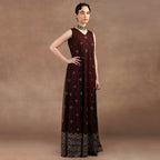 Burgundy Sheer Dress | EAST