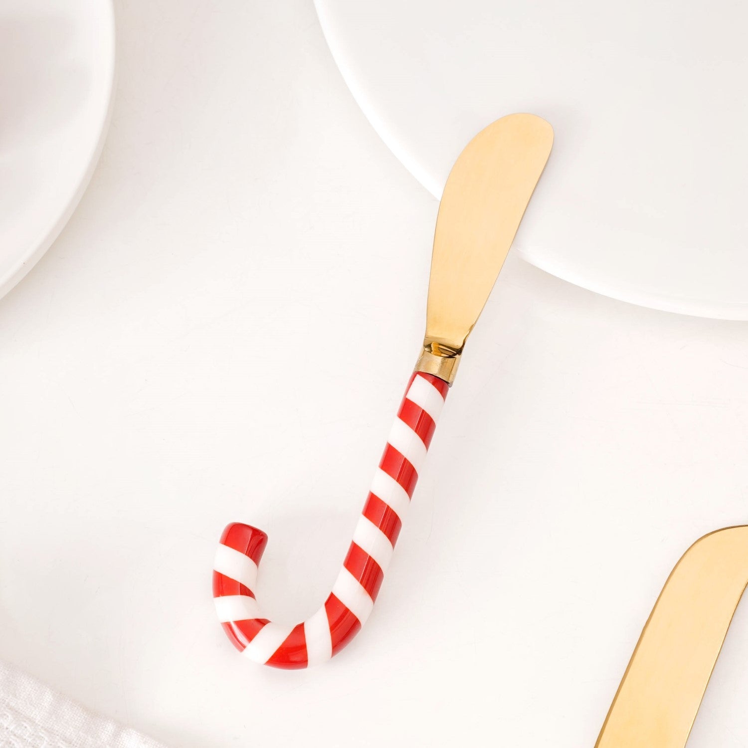 Candy Stick Cheese And Butter Knife Gold Set Of 2