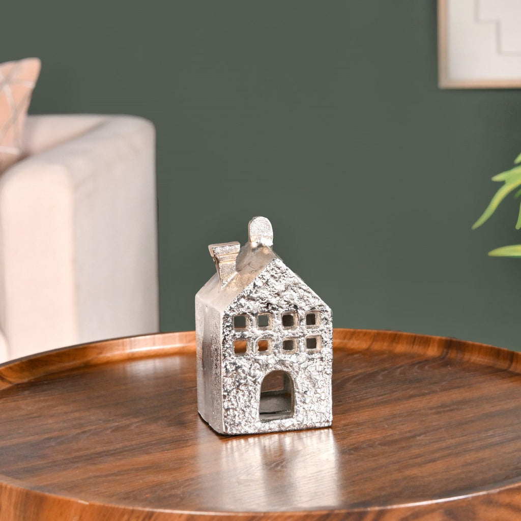 Casa Glow Tealight Holder In Silver