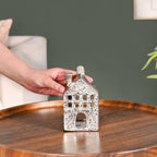 Casa Glow Tealight Holder In Silver