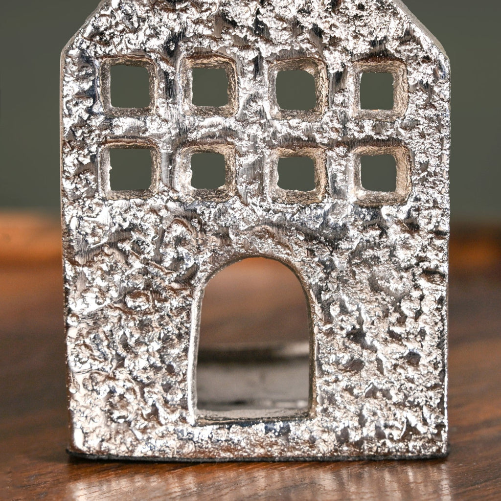 Casa Glow Tealight Holder In Silver