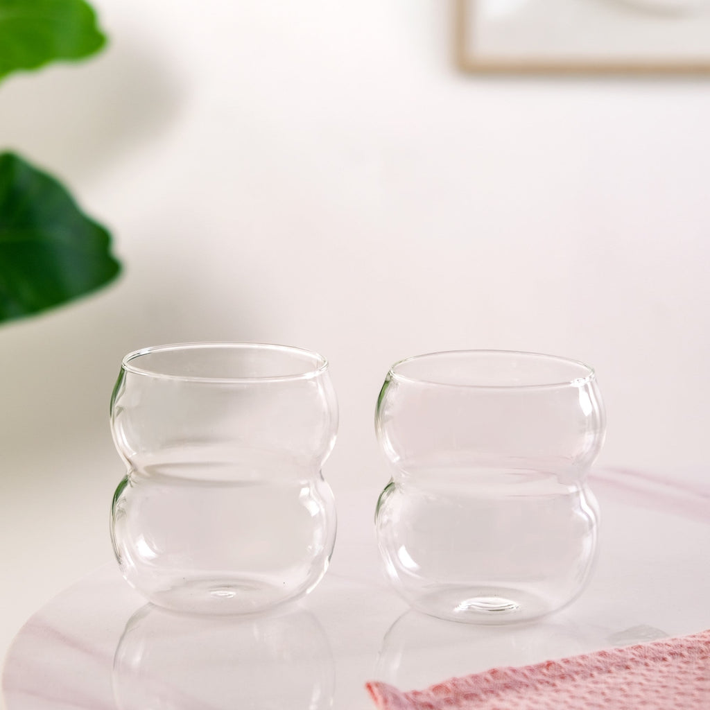 Retro Glass Set Of 2 400ml