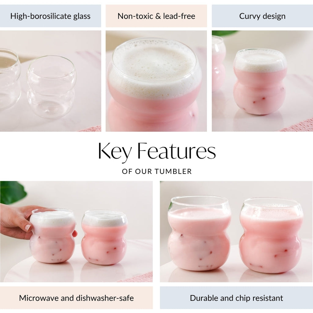 Retro Glass Set Of 2 400ml