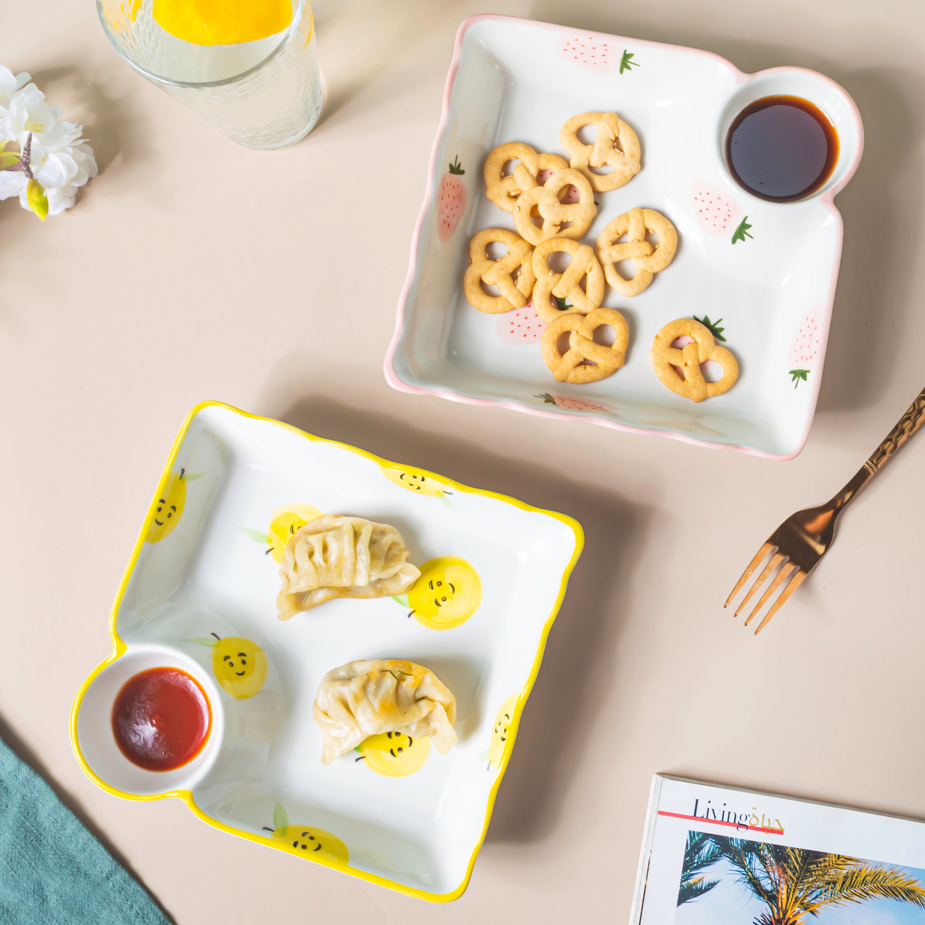 Pear Bear Section Plate Yellow