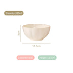 Pastel Gloss Finish Ceramic Bowl Set Of 4 310ml