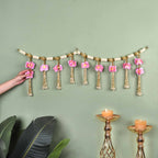 Blush Pink Floral Toran For Entrance Decor