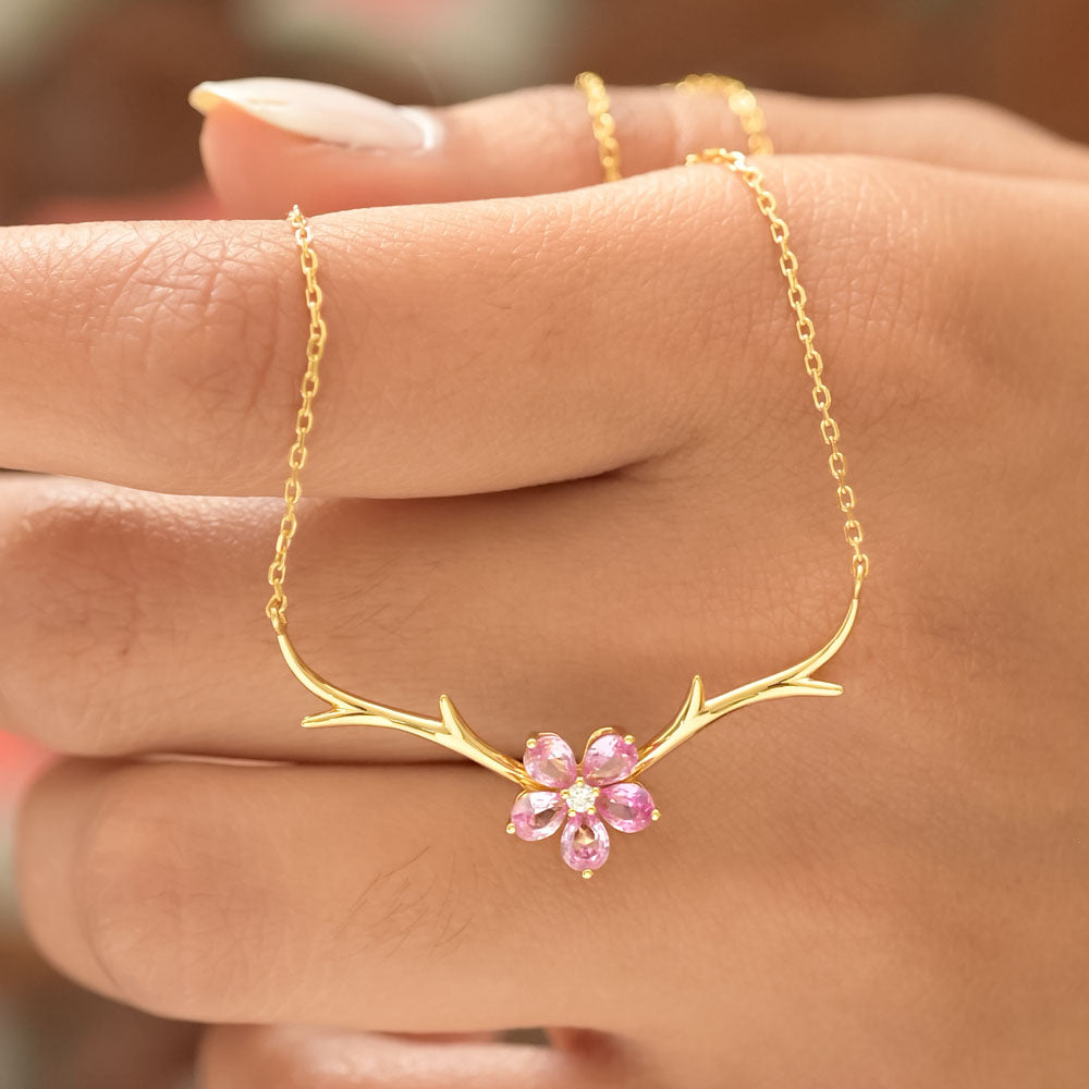 Cherry Flower Necklace