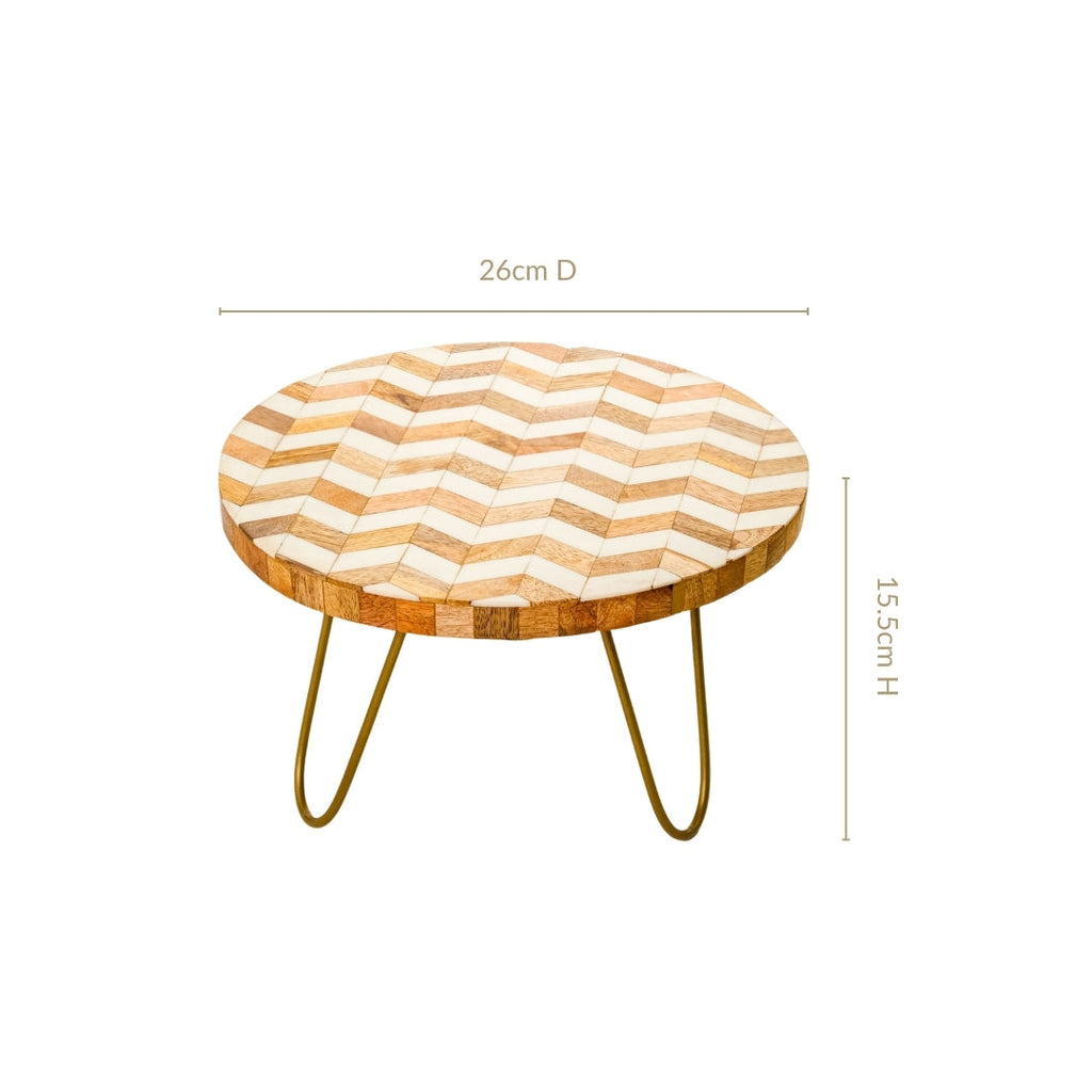 Chevron Mosaic Wooden Riser