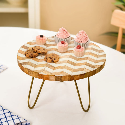 Chevron Mosaic Wooden Riser