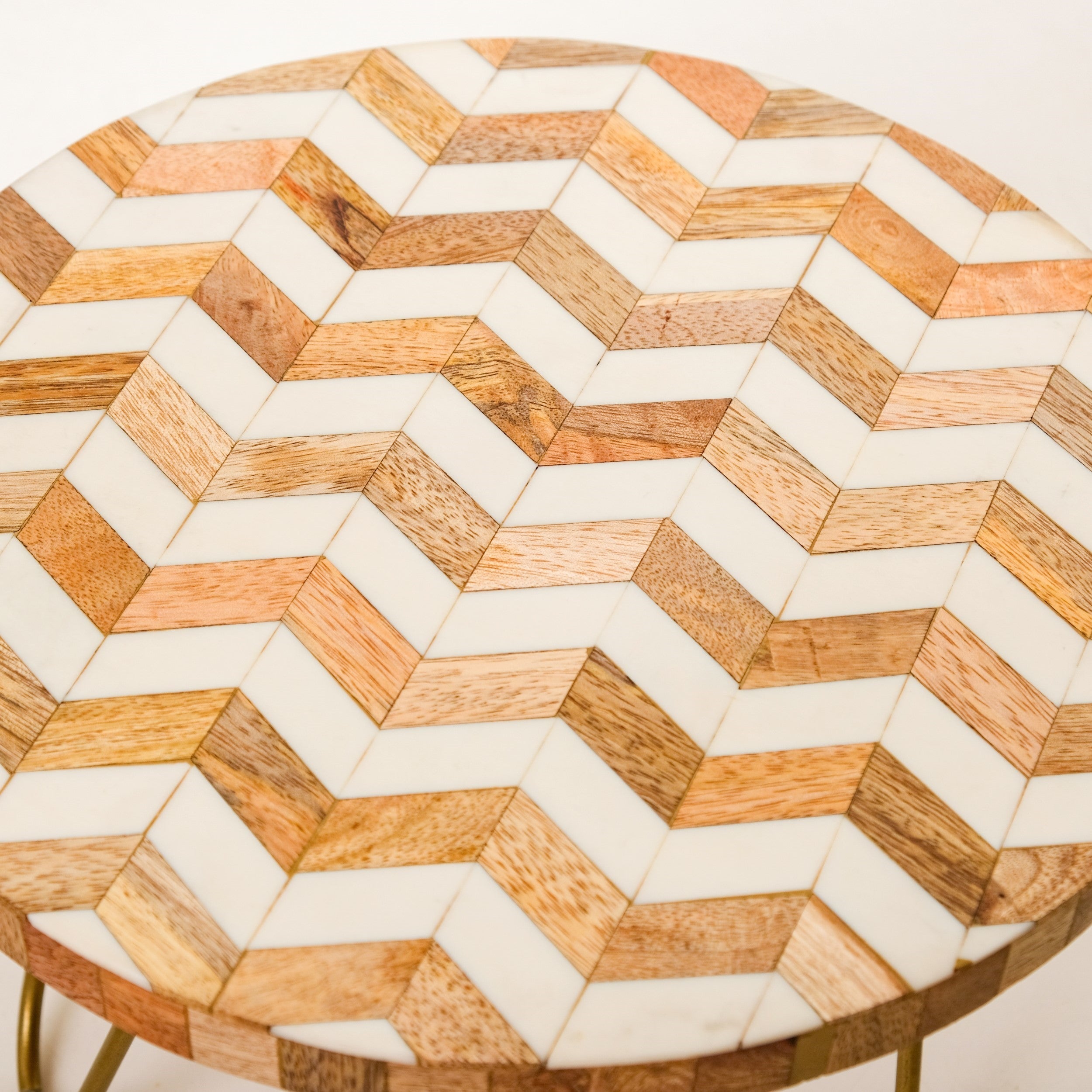 Chevron Mosaic Wooden Riser