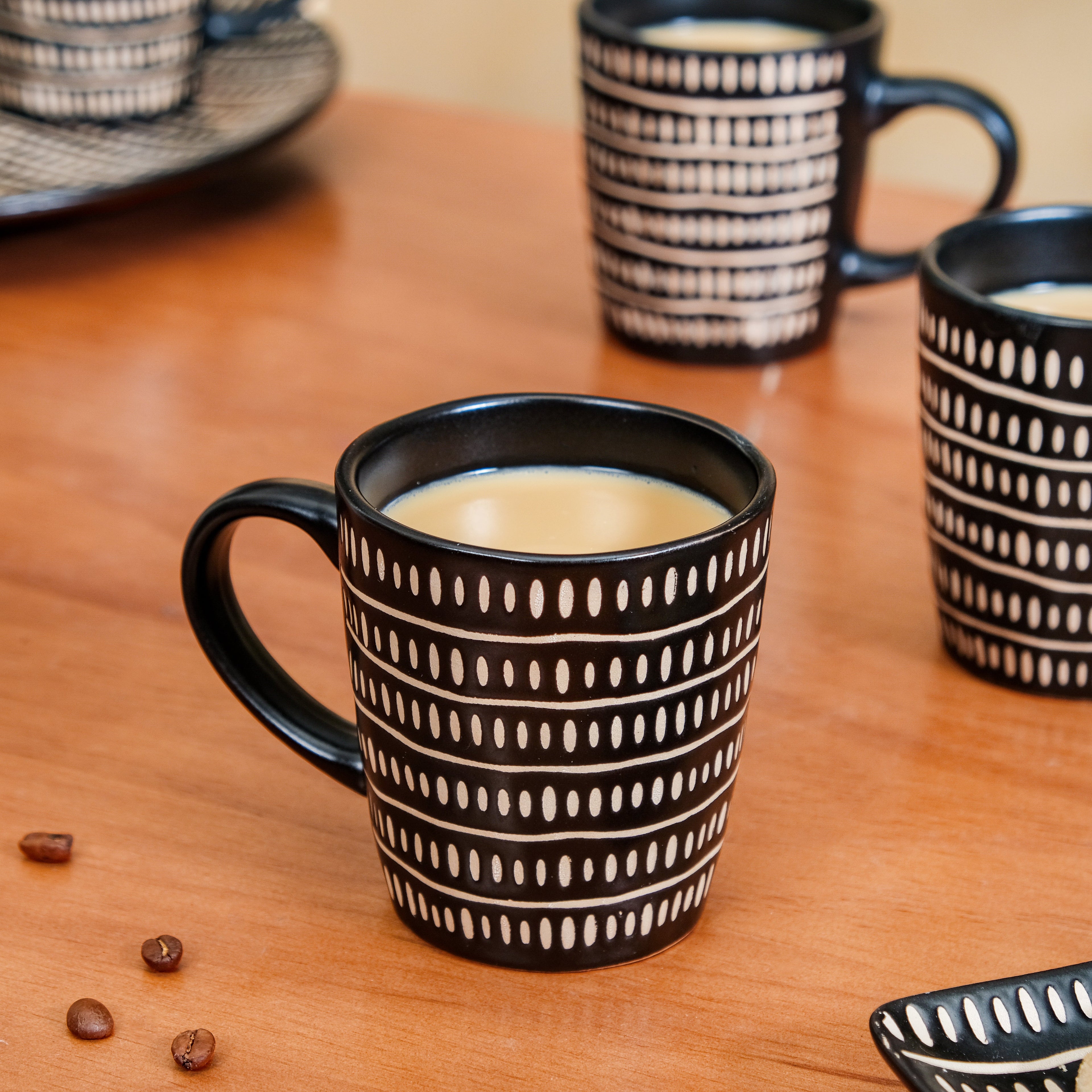 Kuro Ceramic Coffee Mug Set Of 6 275ml