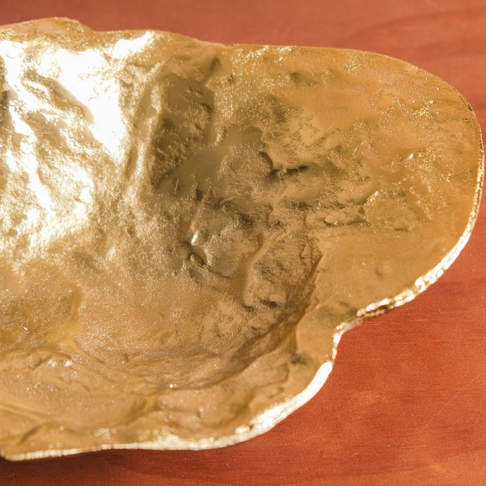 Opulent Abstract Decorative Tray Gold