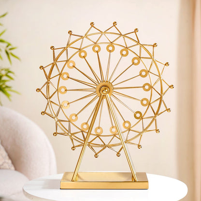 Rotating Ferris Wheel Large Metal Showpiece