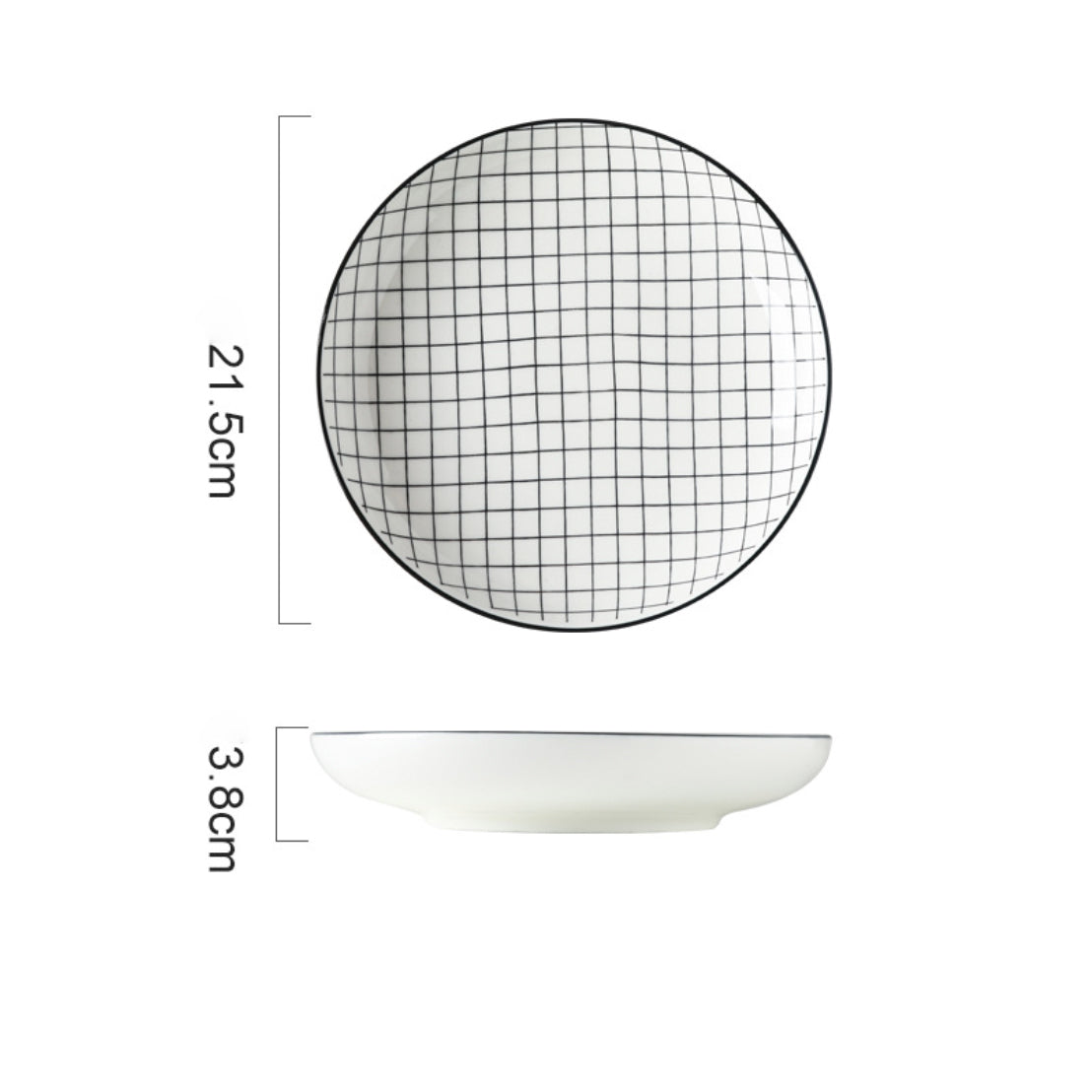 Black and White Deep Plate