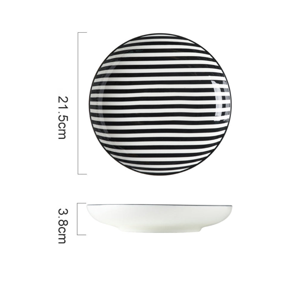 Black and White Deep Plate