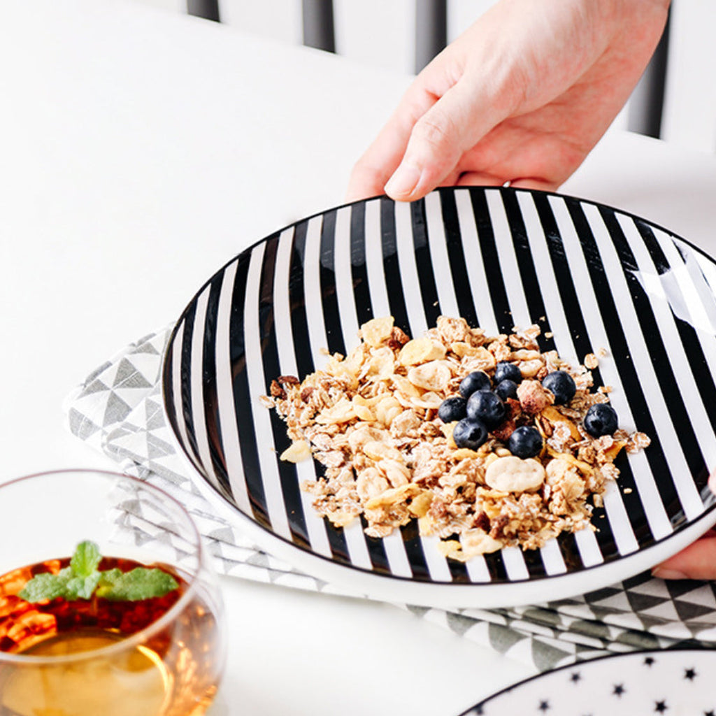 Black and White Deep Plate