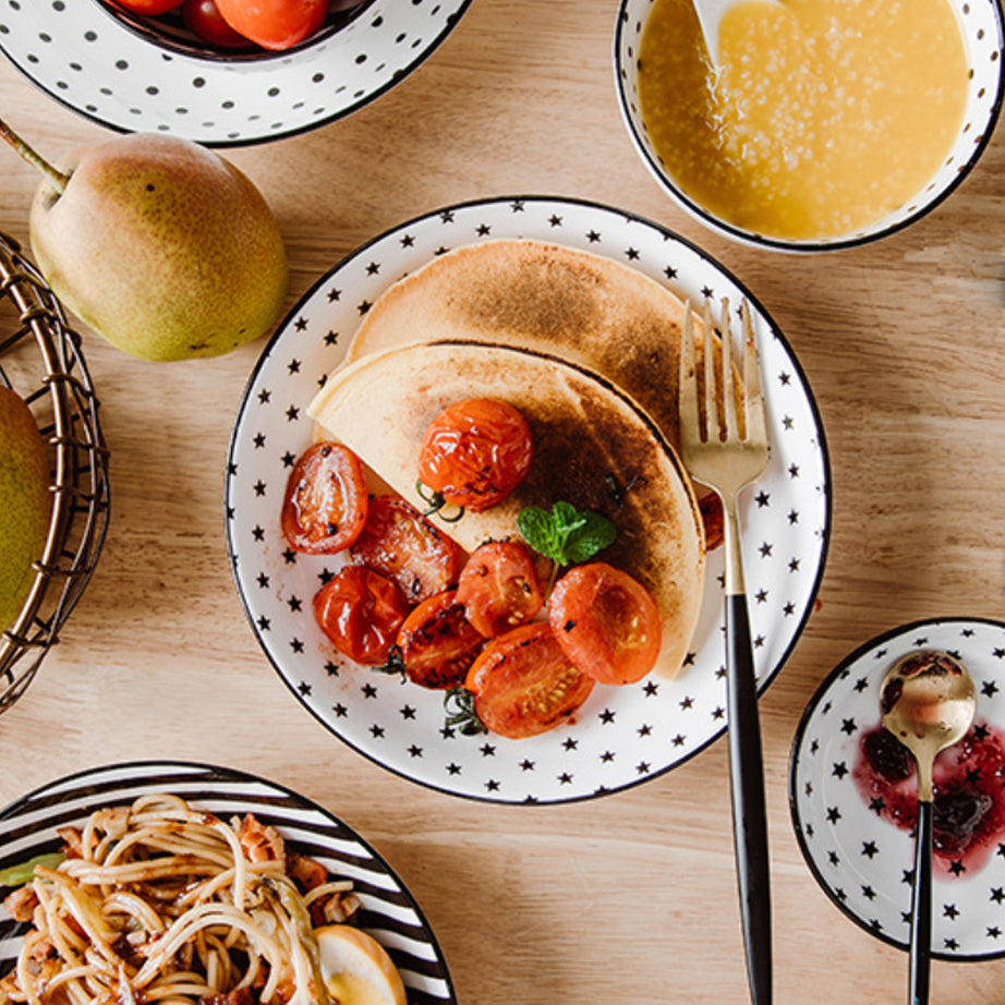 Black and White Deep Plate