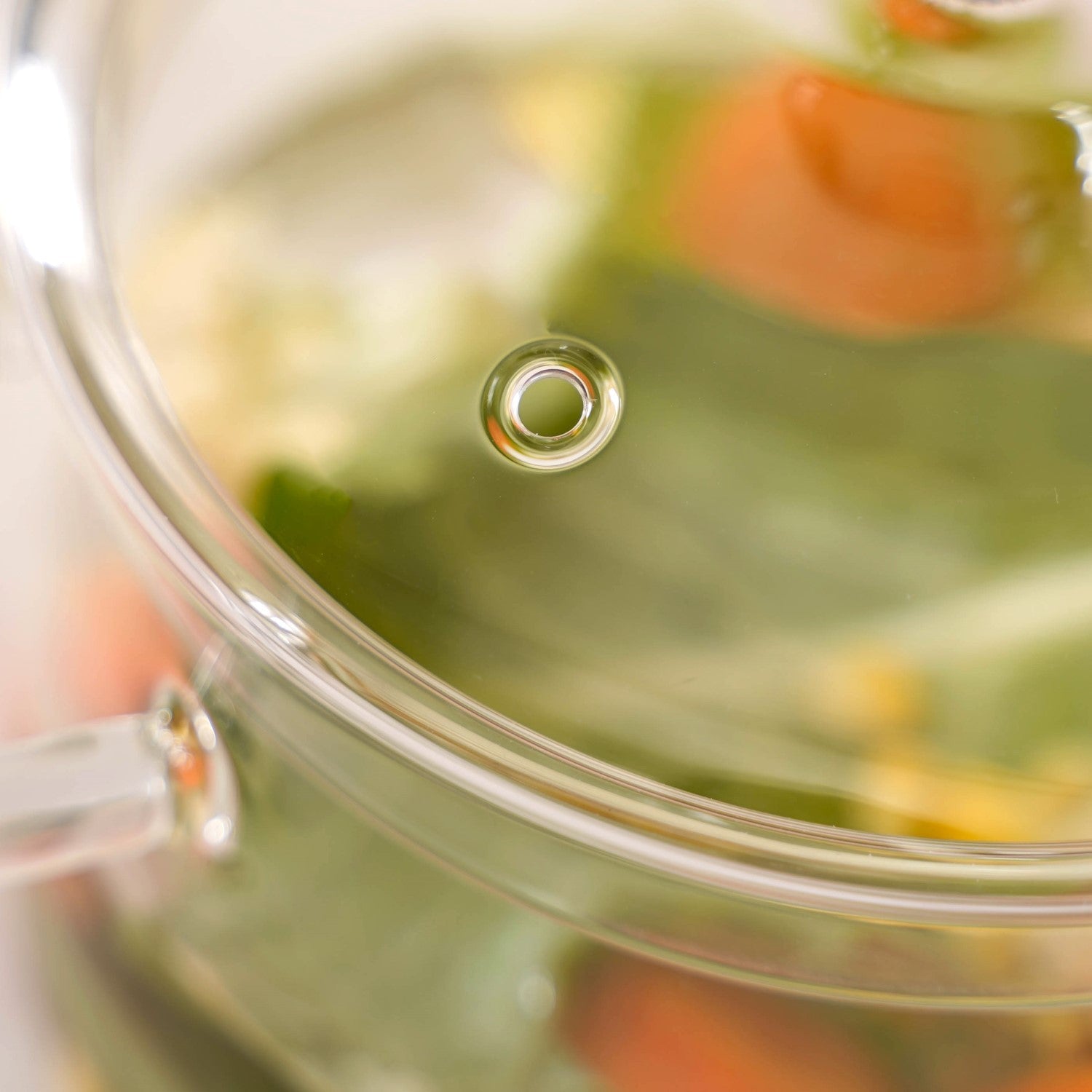 Borosilicate Stovetop Glass Cooking Pot With Lid 1300ml