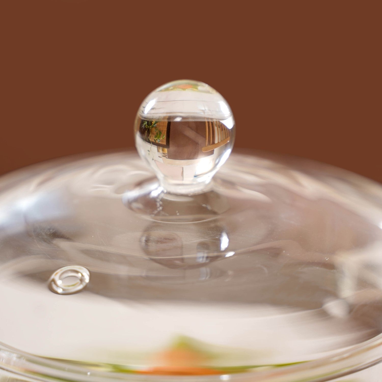 Borosilicate Stovetop Glass Cooking Pot With Lid 1300ml