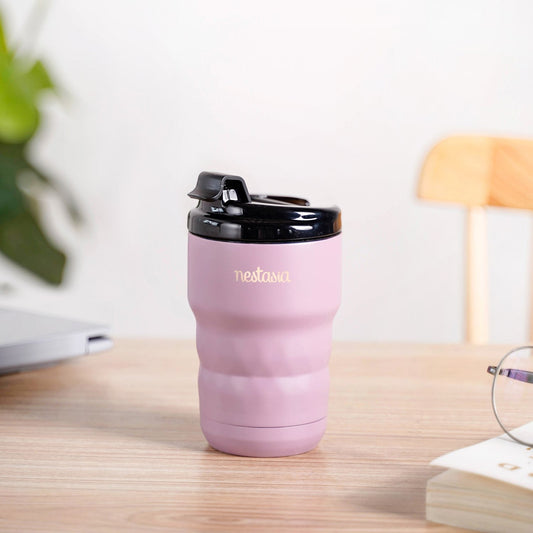 Brewster Stainless Steel Portable Coffee Mug Wistful Mauve 350ml