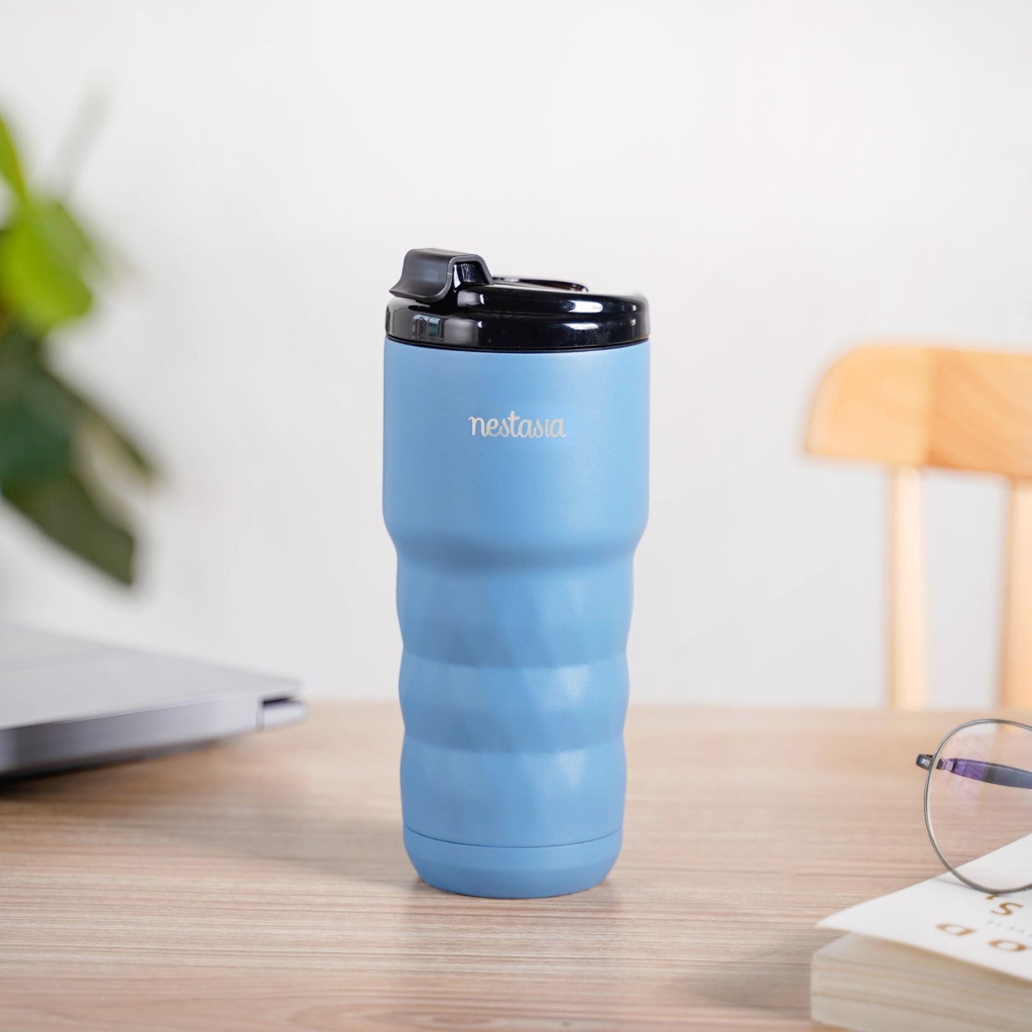 Brewster Grande Leakproof Copper Insulated Travel Bottle Azure Blue 590ml