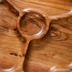 Cosmos 3 Section Snack Platter With Dip Bowl