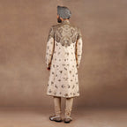 Crème Ivory - Gold Sherwani Set | EAST