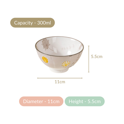Dandelion Snack Bowls Set Of 4 300ml