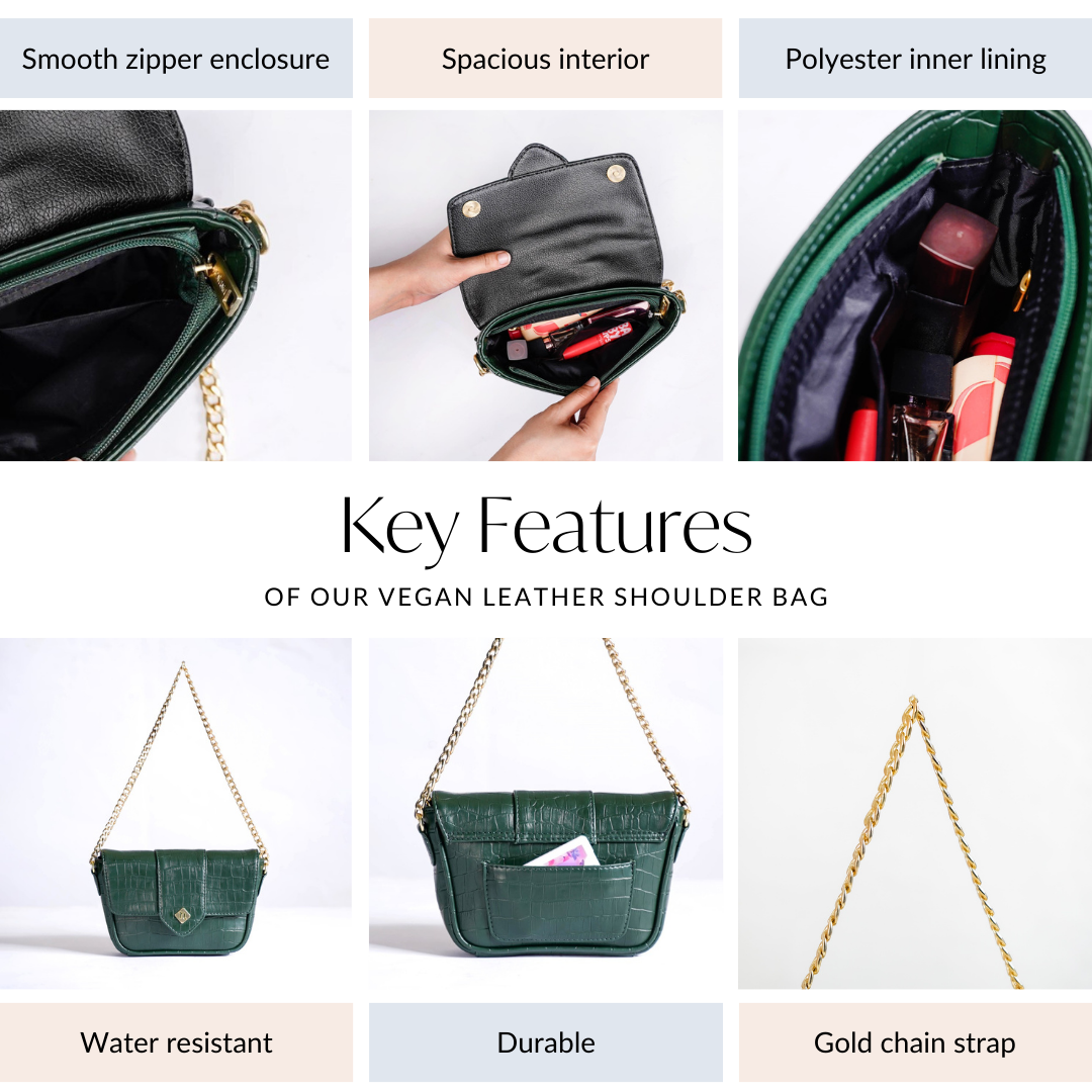 Croco Go-To Outing Bag Green