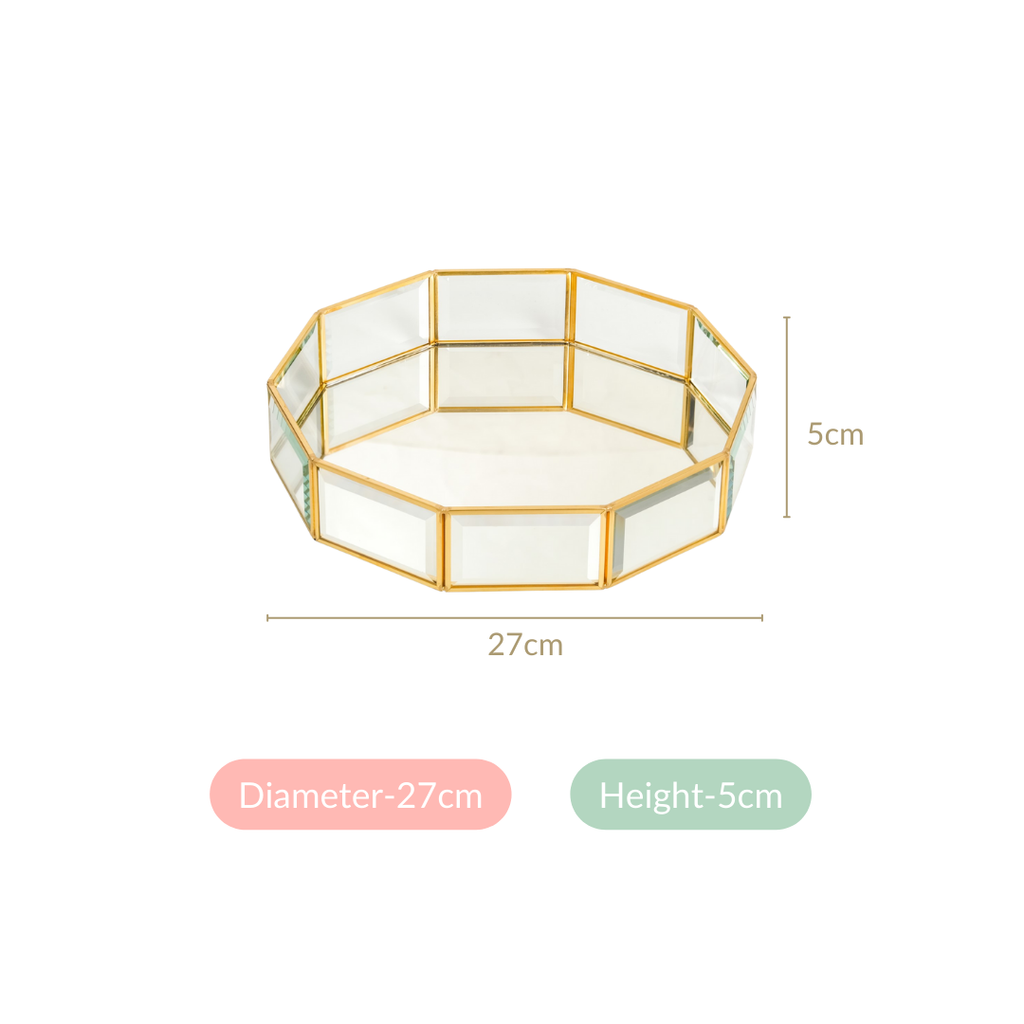 Crystal Glam Vanity Makeup Tray Large