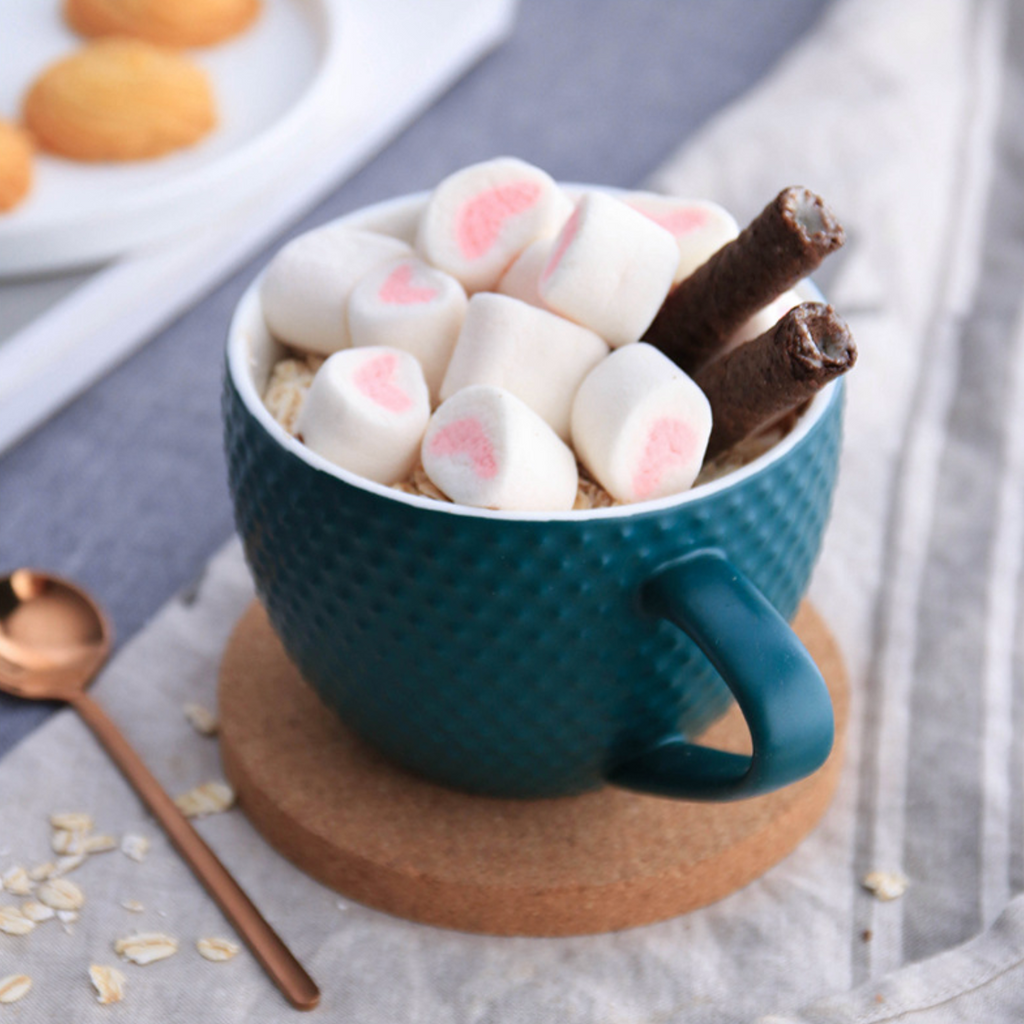 MAGNIFIQUE textured mug with coaster - Green