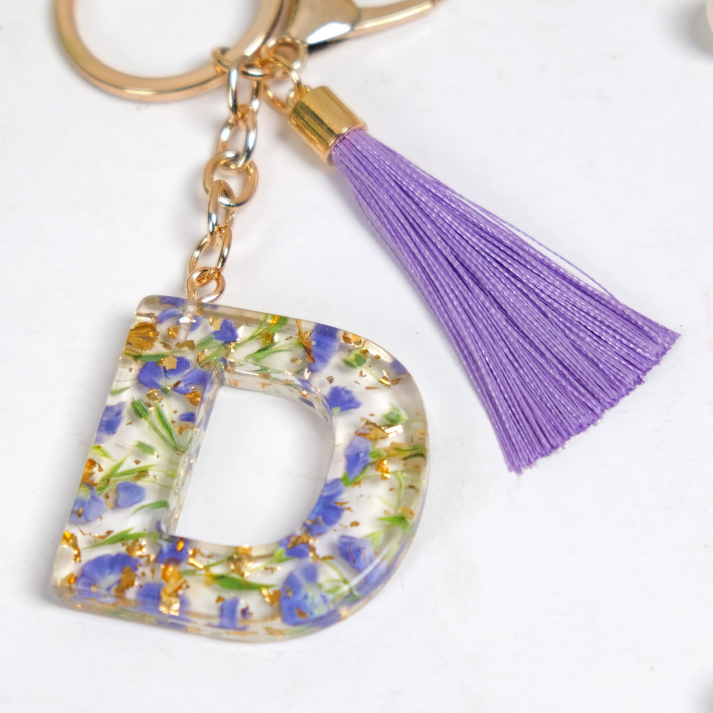 Dainty And Dreamy D Dual Hook Keychain