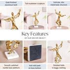 Dancing Musketeer Tabletop Metal Decor