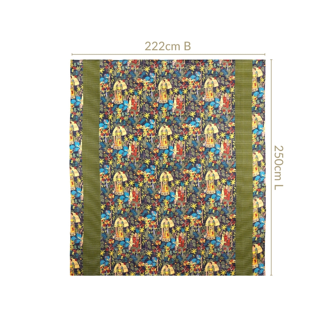 Frida Kahlo Inspired Quilted Cotton Bedcover 250x220cm