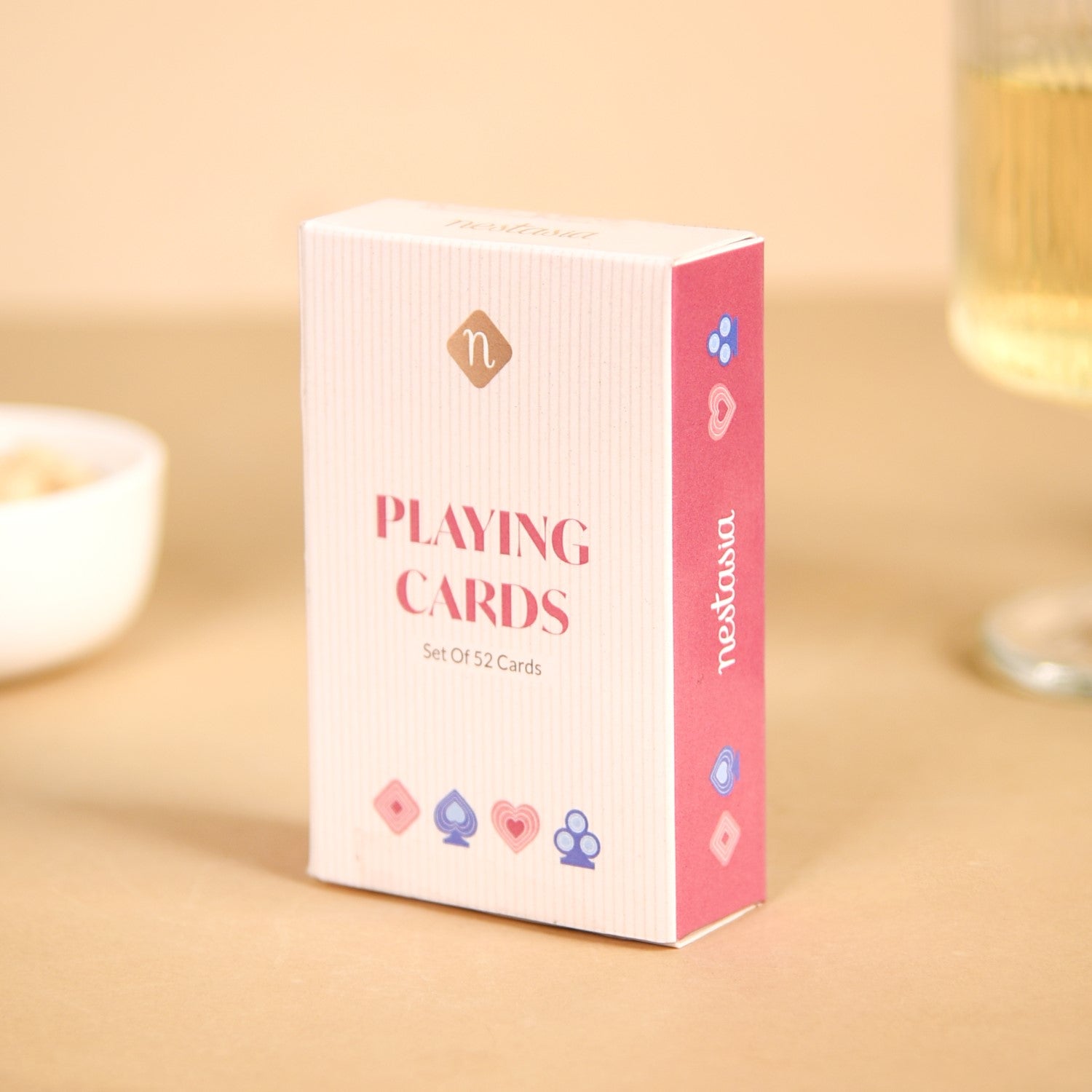 Deck Of 2 Playing Cards Set In Pink And Blue