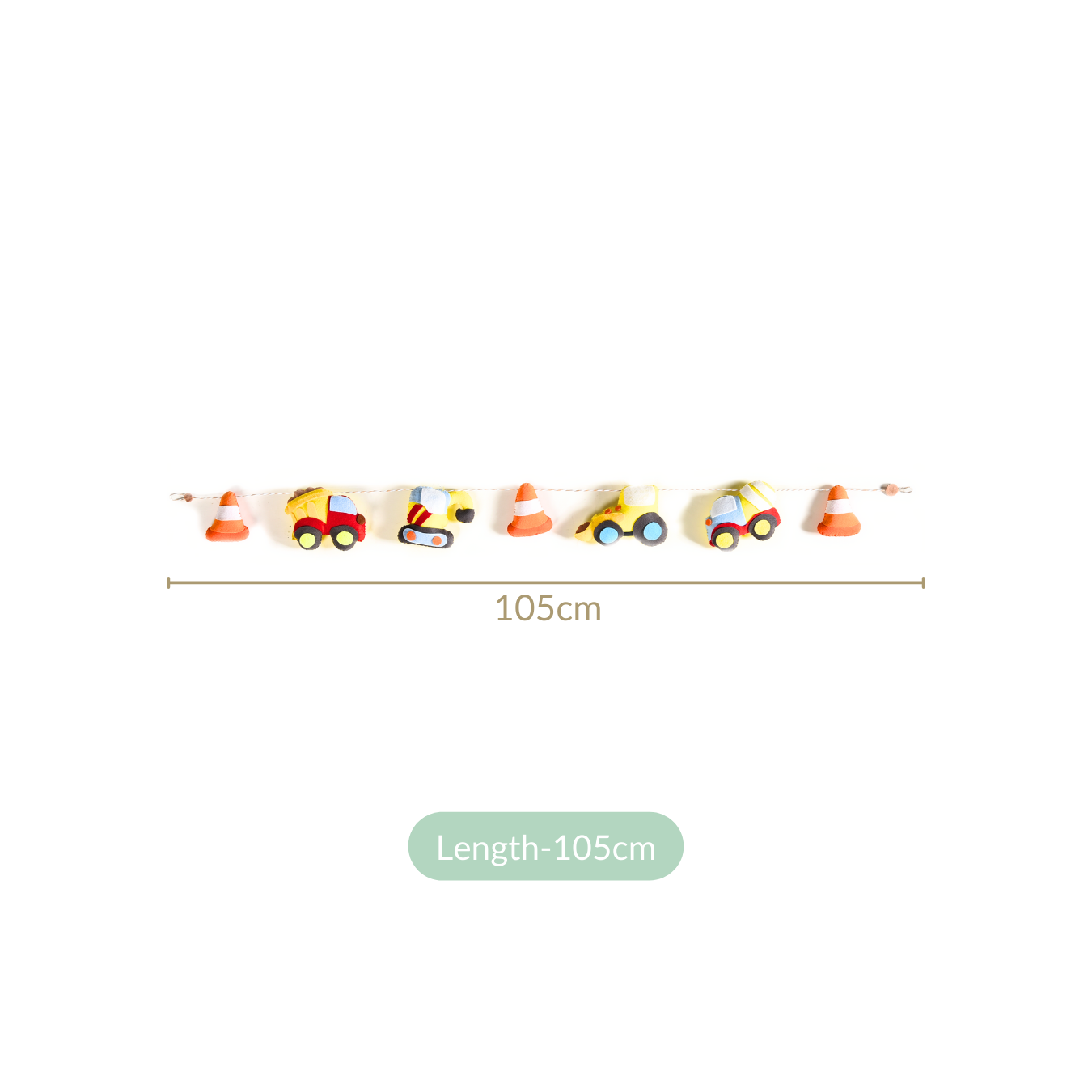 Construction Site Bunting For Kids Room Decor