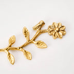 Opulent Gold Floral Dessert Spoon Set Of 4