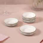Azo Grey Dessert Plate Set Of 4