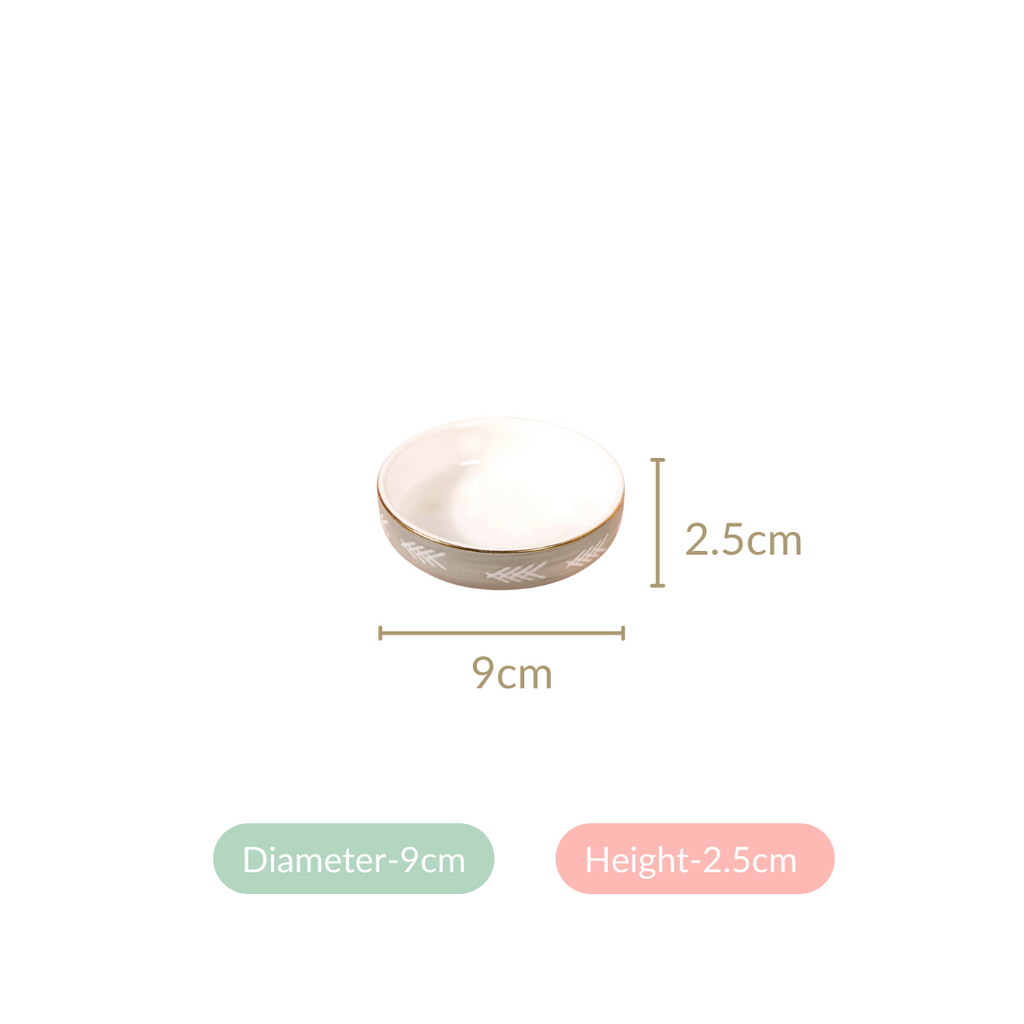 Azo Grey Dessert Plate Set Of 4