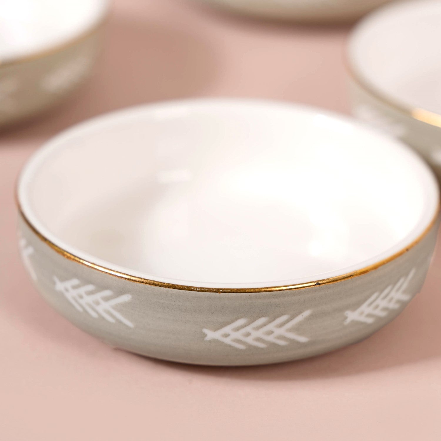 Azo Grey Dessert Plate Set Of 4