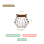 Glass Airtight Cookie Jar With Lid Set Of 2 850ml